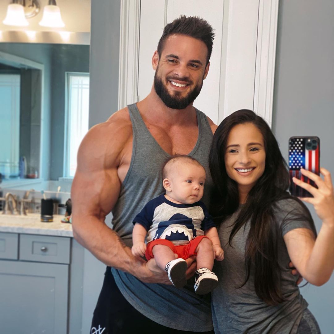 Marissa Rivero with her husband and son