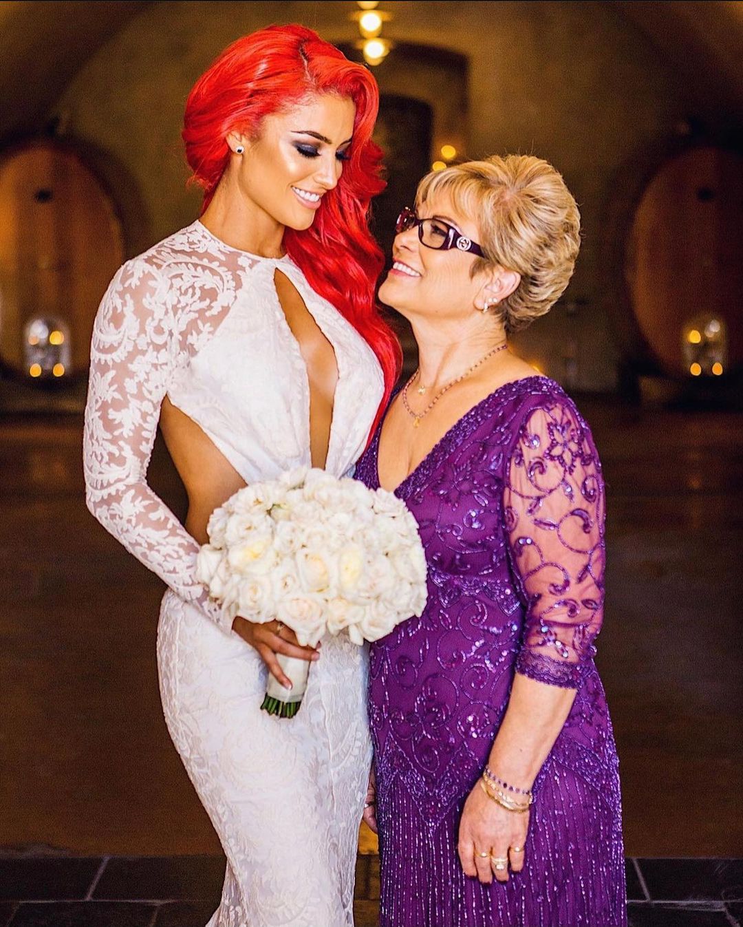 Natalie Eva Marie with her mother 