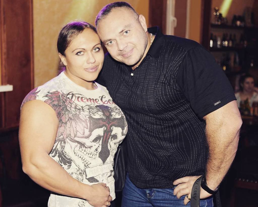 Natalya Kuznetsova with her husband