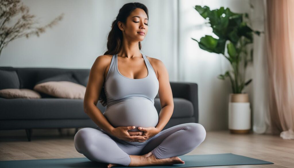prenatal yoga poses and breathwork